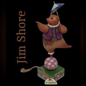Jim‎ Shore Heartwood Creek, “Bear, Ball,  Parasol” Hand-painted Resin 4007672